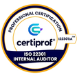 CertiProf Certification ISO/IEC 22301 Internal Auditor (I22301A™) - Certiprof 