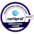 Service Desk Leader Professional Certification (SDLPC™) - Certiprof 